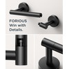 FORIOUS Toilet Roll Holder, Wall Mount Rustproof Stainless Steel Double