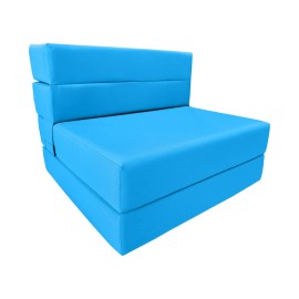 Danfuton Folding Foam Mattresses, Portable Chair Bed Lounger, 6 x32 x 80, Turquoise