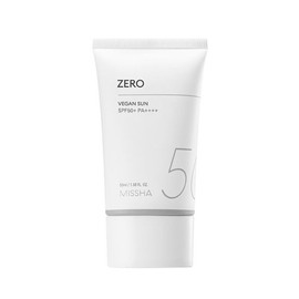 Missha 1+ 1미샤 올 어라운드 세이프 블록 제로 비건 선크림 50ml 1+1 Missha All Around Safe Block Zero Vegan Sunscreen 50ml
