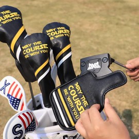 Golf Club Head Cover May The Course Be with You (for Fairway(1pcs))