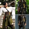 4Pcs Renaissance Accessories,Medieval Viking Renaissance Belt Leather Sword Frog Belt