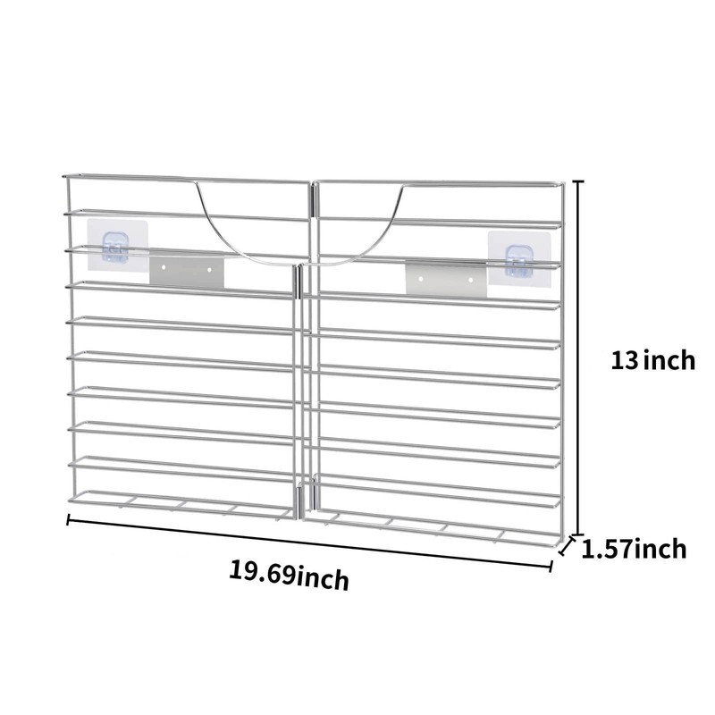 YeeBeny Placemat Holder Stainless Steel 19.69×9.84×1.57inch