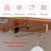 Telescopic Clothes Rail Storage Space Saving Extendable Clothes Rail Clothes