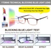 YTDBNS Reading Glasses for Men and Women, Blue Light Blocking
