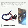 Front Turn Signal Lights Connector Wiring Harness 3 Pin with