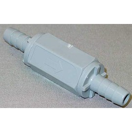 3/8" Barb Gray PVC Ball Cone Spring Check Valve