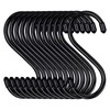 gvivej Pack of 24 S Hooks, S Shaped Hooks, Black
