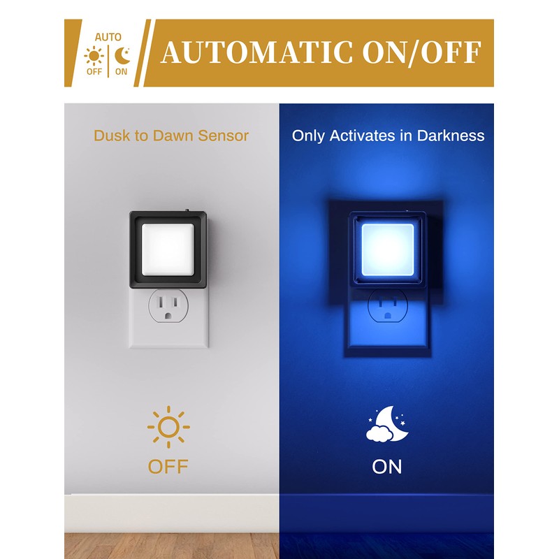 DORESshop Blue Night Light [2 Pack], Night Lights Plug Into