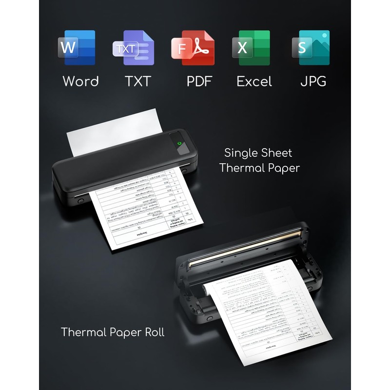 Thermal Paper 8.5" x 11" US Letter Size, 4 Rolls