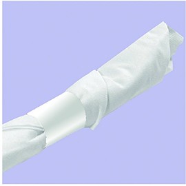 Raise Products Paper Napkin Bands Self Adhesive | Paper Napkin Rings Self-Adhering | Pre-Cut | Disposable | Safety Glue | Bond Paper | Pack of 500, 4.25” x 1.5”, White