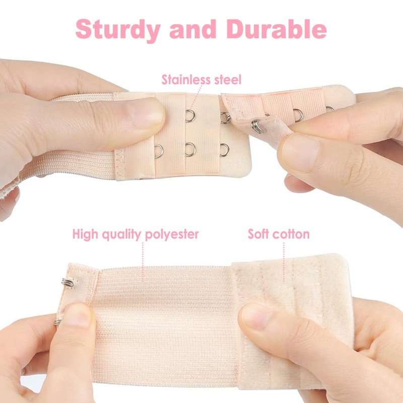 Women's Comfortable Bra Extender, Soft Bra Extension Strap with Storage