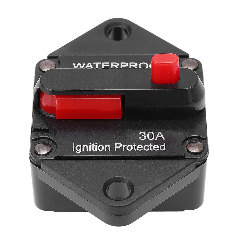 DC 32V Circuit Breaker with Switch Manual Reset Waterproof for