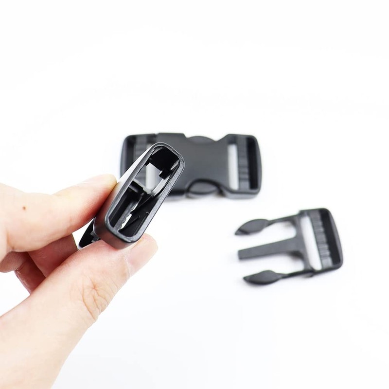 BAIWOAK 25mm Side Buckles 25mm Wide 2 Pack Double Adjustable