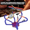 Helping Hand Soldering Station with 6 Flexible Arms USB Fan
