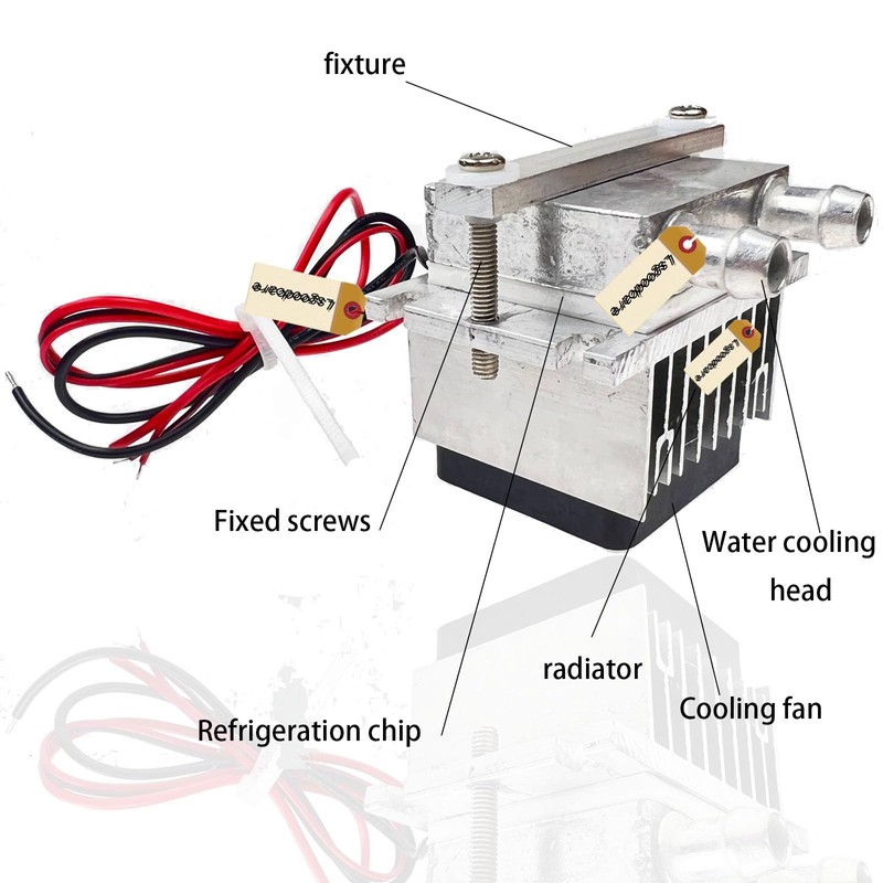 Lsgoodcare 12 V Thermoelectric Peltier Cooling System, Semiconductor Cooling Cooler,