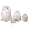 Oumefar Drawstring Storage Bag, Household Plain Organic Cotton Storage Bag