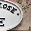 Darthome Ltd Antique White Cast Iron Wall Garden Gate Door
