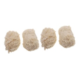 CORHAD 4pcs Chunky Faux Fur Yarn Super Eyelash Yarn for Crochet and Knitting Khaki for Scarves Hats and Blankets Soft Pilling