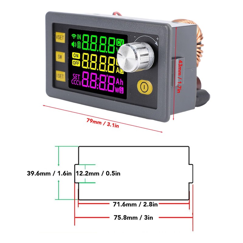 DC Power Supply Variable, Adjustable Switching Regulated DC Bench Power