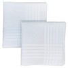 OZ ROYAL Men's Handkerchief, White, Ceremonial Occasions, Formal, Large, 100%