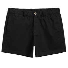 maamgic Men's Shorts Casual 4" Cotton Stretch Classic-fit Casual Shorts for Men Elastic Waistband Multi-Pocket Men's Casual Shorts Daily Wear