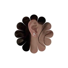 Inateannal Vintage Scissors Stud Earrings Silver Small Scissors Earrings Cute Tiny Scissors Earrings Punk Barber Earrings Minimalist Petite Earrings Jewellery for Women and Girls, Zinc