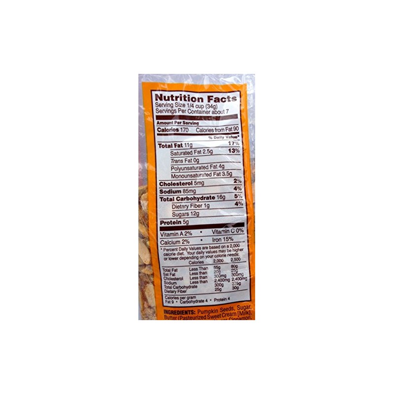 Trader Joes Pumpkin Spiced Pumpkin Seeds 2 Packs 8oz. Each