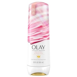 OLAY, Jabón Líquido Corporal, Hidratación con Vitamina B3, Notas de Rosa y Crema de Cereza, 591 ml