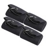 4 Packs Tri Fold Microfiber Towels Set Microfiber Fabric Waffle