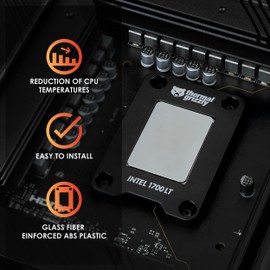 Thermal Grizzly CPU Contact Frame Intel 1700 LT - for Optimized CPU Contact Pressure to Improve The Cooling Performance