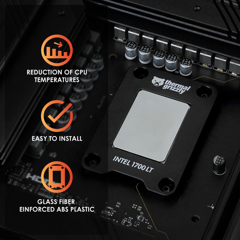 Thermal Grizzly CPU Contact Frame Intel 1700 LT - for