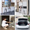 5+6 Steps(5.6ft + 6.6ft) Telescoping Ladder, A-Frame Portable Folding Multi-Purpose