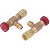 2PCS Refrigeration Control Valve 1/4SAE Male Thread 5/16SAE Female Thread