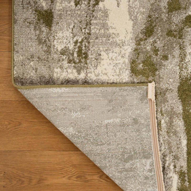 LUXE WEAVERS Abstract Modern Fringe Green 5x7 Area Rug