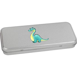 Azeeda 'Goofy Dinosaur' Metal Hinged Stationery Tin/Storage Box (TT00114644)