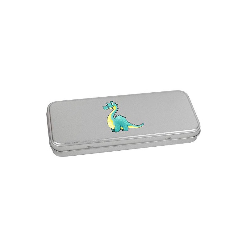 Azeeda 'Goofy Dinosaur' Metal Hinged Stationery Tin/Storage Box (TT00114644)