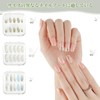 yowodana Nail Storage Case, Nail Tip Case, 6 Pieces, Black