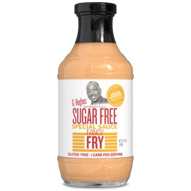 G Hughes Sugar Free, Fancy Fry Special Sauce - Sugar Free Burger Sauce, Fry Sauce for French Fries, Gluten Free Secret Sauce, Dipping Sauces, Gluten Free Sauces - 16 Oz (1-Pack)