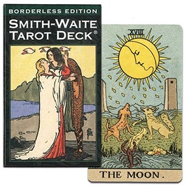 Tarot Cards, Divination Cards, 78 Cards, Smith Weight, Tarot Borderless Edition, Japanese Booklet (Japanese Pocket Manual)