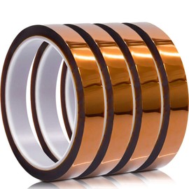 MYJOR Heat Resistant Tape, Kapton Tape for Masking, Soldering, Protecting Circuit Board, Cellphone Data line and Battery 1"(25mm) x 33m x1Roll