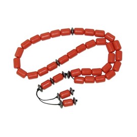 N123 33 Bead Worry Fidget Prayer Beads Tasbih Beads Polyester and Gemstone Beads Handmade by Jeannieparnell