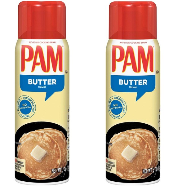 Pam Butter Flavor Cooking Spray - 5 oz - 2 pk