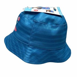 Sun Smart Teal Blue Child LOBSTER Theme Bucket Hat Protects Face & Ears UPF 50+
