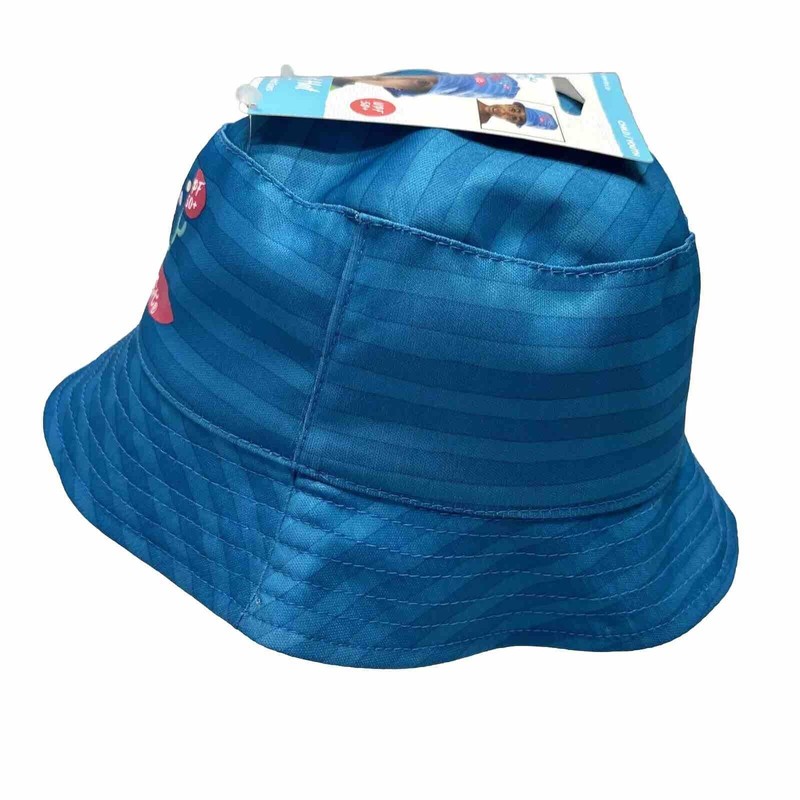 Sun Smart Teal Blue Child LOBSTER Theme Bucket Hat Protects