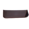 Calabria Mens Slim Half-Clip Case in Black or Brown (Brown