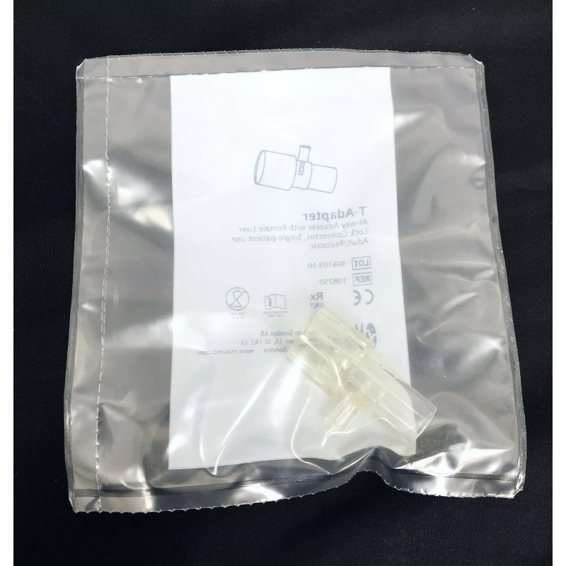 Masimo 108250 CO2 Sidestream Airway T-Adapter with Female Luer Lock