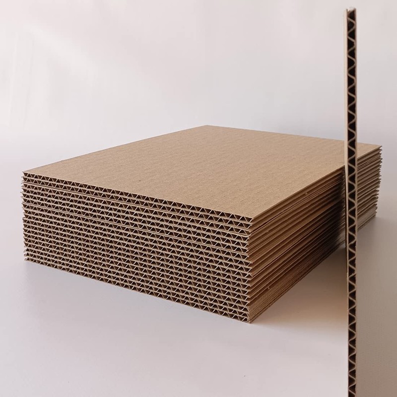 ANHELUS PAPER & DECO Pack of 20 brown corrugated cardboard