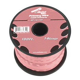 Audiopipe 14 Gauge 100Ft Primary Wire pink