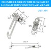 Pack of 2 Window Restrictors, 304 Stainless Steel Window Hooks,