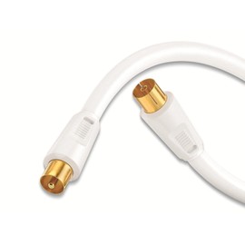 sonero Antennenkabel SAT Kabel Koaxialkabel Satelitenkabel mit Ferrite TV 4fach geschirmt, für HDTV, Receiver, Internet, Satelit, DAB, Radio, 5,0m
